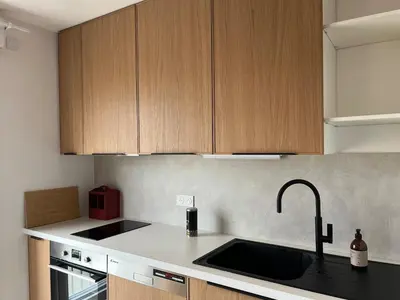 Cuisine ou kitchenette dans l'établissement Cozy Flat in Saint Ouen