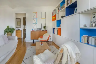 Coin salon dans l'établissement Paris Les Amandiers Residence