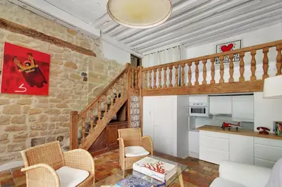 Cuisine ou kitchenette dans l'établissement Loft avec terrasse au coeur du Marais