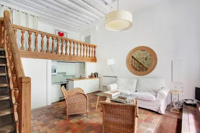 Cuisine ou kitchenette dans l'établissement Loft avec terrasse au coeur du Marais