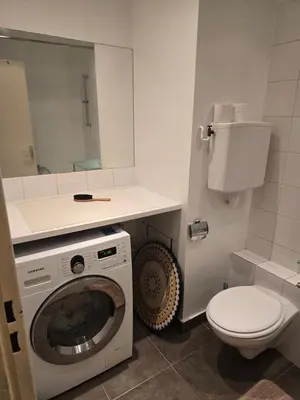 Salle de bains dans l'établissement Bellamina