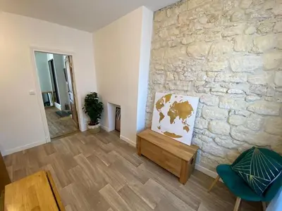 Coin salon dans l'établissement Quiet apartment in Paris center