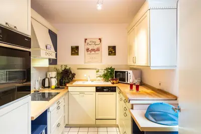 Cuisine ou kitchenette dans l'établissement Le Daguerre