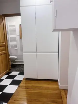 Cuisine ou kitchenette dans l'établissement Stylish and bright apartment 35m2 Paris 11ème