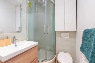 Salle de bains dans l'établissement Le Michelet - Studio - Proche Paris