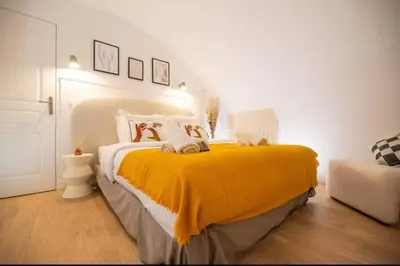 Un ou plusieurs lits dans un hébergement de l'établissement Perfect apartment - Marais II