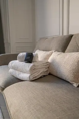 Un ou plusieurs lits dans un hébergement de l'établissement Appartement dauphine muette trocadero - Paris 16 - 4P