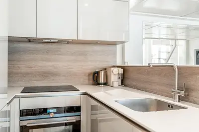 Cuisine ou kitchenette dans l'établissement Elegant Luxury Studio Paris 1st