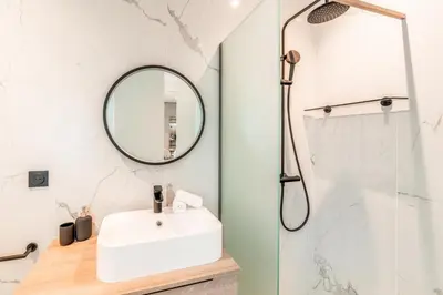 Salle de bains dans l'établissement Elegant Luxury Studio Paris 1st