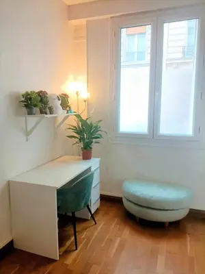 Coin salon dans l'établissement 2 comfortable rooms Paris 5th arrondissement