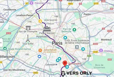 Plan de l'établissement Appartement sur cour quartier Olympiades