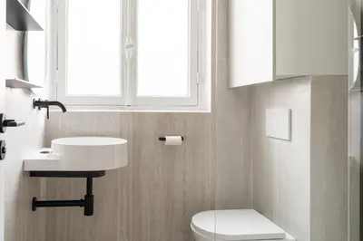 Salle de bains dans l'établissement Appartement Design Parisien - Palais Maillot