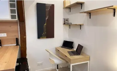 Télévision ou salle de divertissement dans l'établissement Apartment on Rue Morvan
