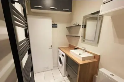 Salle de bains dans l'établissement Apartment on Rue Morvan