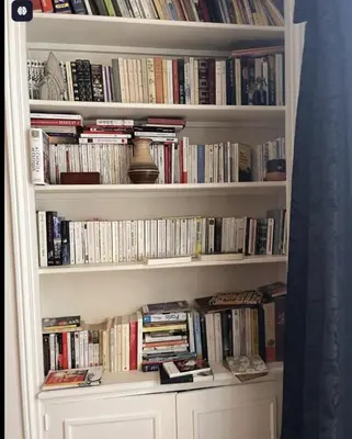 Bibliothèque dans l'appartement