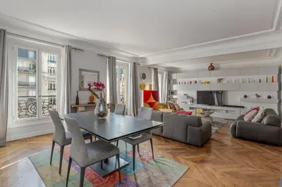 Coin salon dans l'établissement Luxury 5-Bed Residence - Opposite the Eiffel Tower - Located on Avenue Kléber