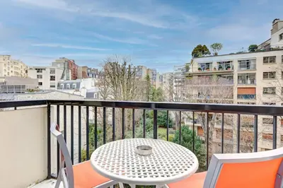 Balcon ou terrasse dans l'établissement Trocadéro Love