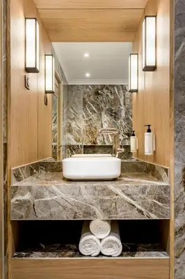Salle de bains dans l'établissement Merveil - Signature Suite - Tour Eiffel - Viala IV