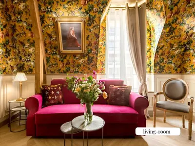 Coin salon dans l'établissement Merveil - Signature Suite - Champs Elysees - Alfred