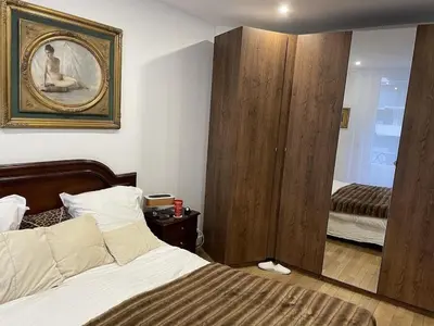 Un ou plusieurs lits dans un hébergement de l'établissement Cosy, chic, touristique