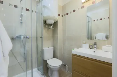 Salle de bains dans l'établissement Flat 1BDR 2P Roland Garros Parc des