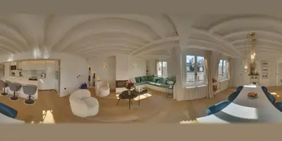 Coin salon dans l'établissement Chic à la Parisienne, Central Paris - Marais