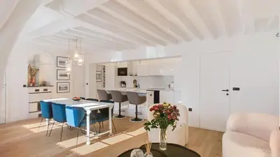 Cuisine ou kitchenette dans l'établissement Chic à la Parisienne, Central Paris - Marais