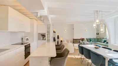 Cuisine ou kitchenette dans l'établissement Chic à la Parisienne, Central Paris - Marais