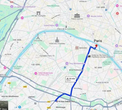 Plan de l'établissement 2 beds, modern building, with mobile AC, Paris Expo, 7' metro 2 steps to Paris