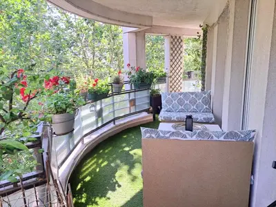 Balcon ou terrasse dans l'établissement Apt terrace Paris Sud 300m des transport