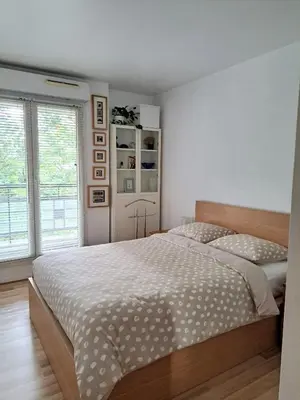 Un ou plusieurs lits dans un hébergement de l'établissement Apt terrace Paris Sud 300m des transport