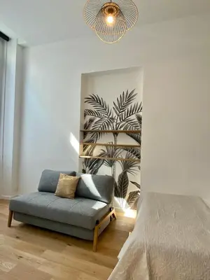 Coin salon dans l'établissement Studio Aboukir 2
