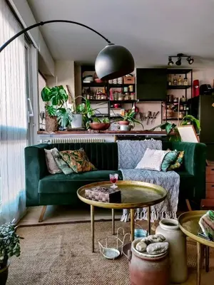 Coin salon dans l'établissement Atypical apartment in Butte Montmartre
