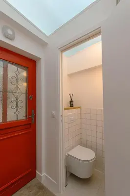 Salle de bains dans l'établissement Mini Loft Buttes Chaumont