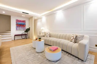 Coin salon dans l'établissement Chic house - 3BR 8P - Ternes Arc de Triomphe