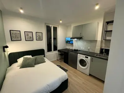 Cuisine ou kitchenette dans l'établissement Studio Luxe Paris