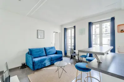 Coin salon dans l'établissement GuestReady - Modern comfort in Les Batignolles