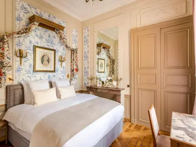 Un ou plusieurs lits dans un hébergement de l'établissement Merveil - Signature Suite - Marais - Braque