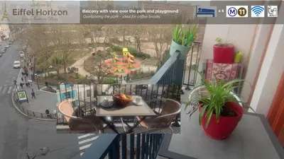 Plan de l'établissement Paris 20 - T4 78m2 familial au pied du métro