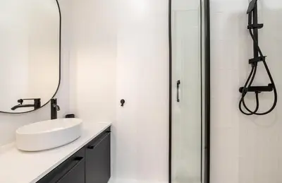 Salle de bains dans l'établissement Le Marais l 5BR & AC - Duplex Home in Paris