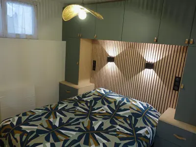 Un ou plusieurs lits dans un hébergement de l'établissement Appartement cosy au cœur du 15e - 1br-3p