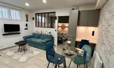 Cuisine ou kitchenette dans l'établissement Appartement cosy au cœur du 15e - 1br-3p
