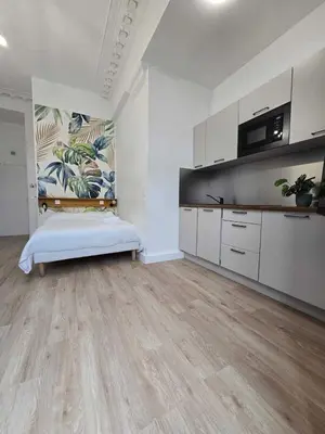 Cuisine ou kitchenette dans l'établissement Studio Opera