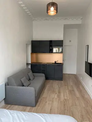 Cuisine ou kitchenette dans l'établissement Studio Montorgueil