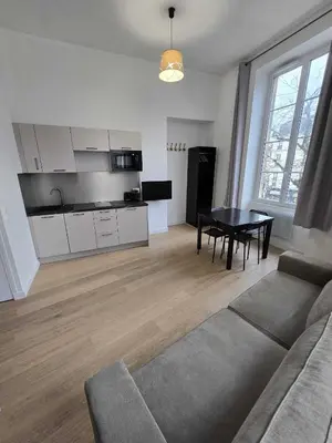 Cuisine ou kitchenette dans l'établissement Studio Grands Boulevards