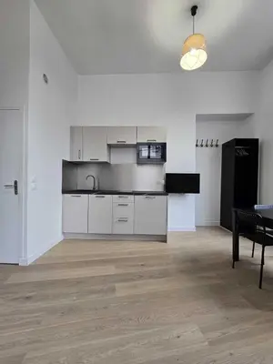 Cuisine ou kitchenette dans l'établissement Studio Grands Boulevards
