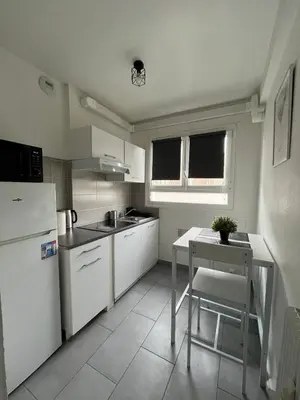 Cuisine ou kitchenette dans l'établissement Studio Élysée