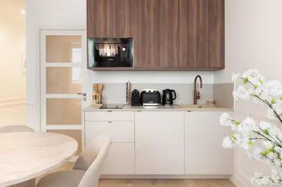 Cuisine ou kitchenette dans l'établissement Pick A Flat's Apartments in Batignolles - Rue Gauthey