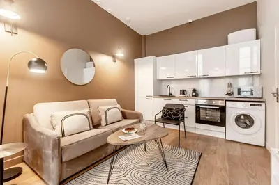 Cuisine ou kitchenette dans l'établissement A11#RépubliqueMarais1BedRoomParis03AC
