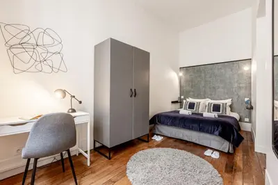 Un ou plusieurs lits dans un hébergement de l'établissement A11#RépubliqueMarais1BedRoomParis03AC